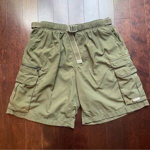 Columbia Men’s Cargo Utility Hiking Shorts Size M Olive Green